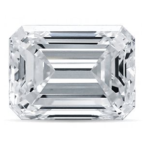 0.5 CT - Anillo Solitario Corte Esmeralda