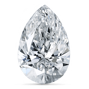 1 CT - Anillo Solitario Corte Pera