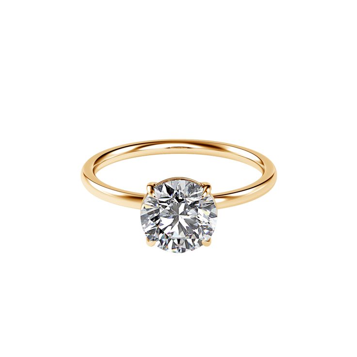 Anillo Solitario Corte Redondo - 0.25ct